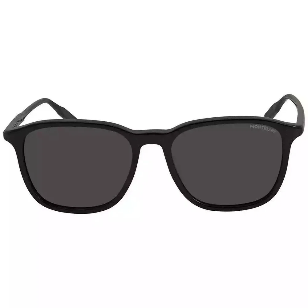 NWT Mont blanc Grey Square Men's MB0082S 001 53 MB0082S 001 53 Sunglasses